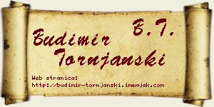 Budimir Tornjanski vizit kartica